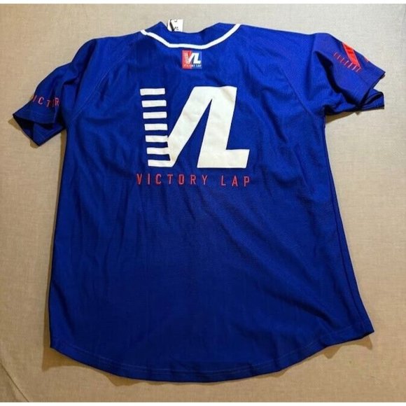 Crenshaw Victory Lap 2018 Nipsy Hustle Baseball Jersey XL Blue‎ Short Sleeve. - Picture 9 of 13